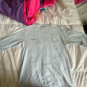 baby blue rip n dip shirt